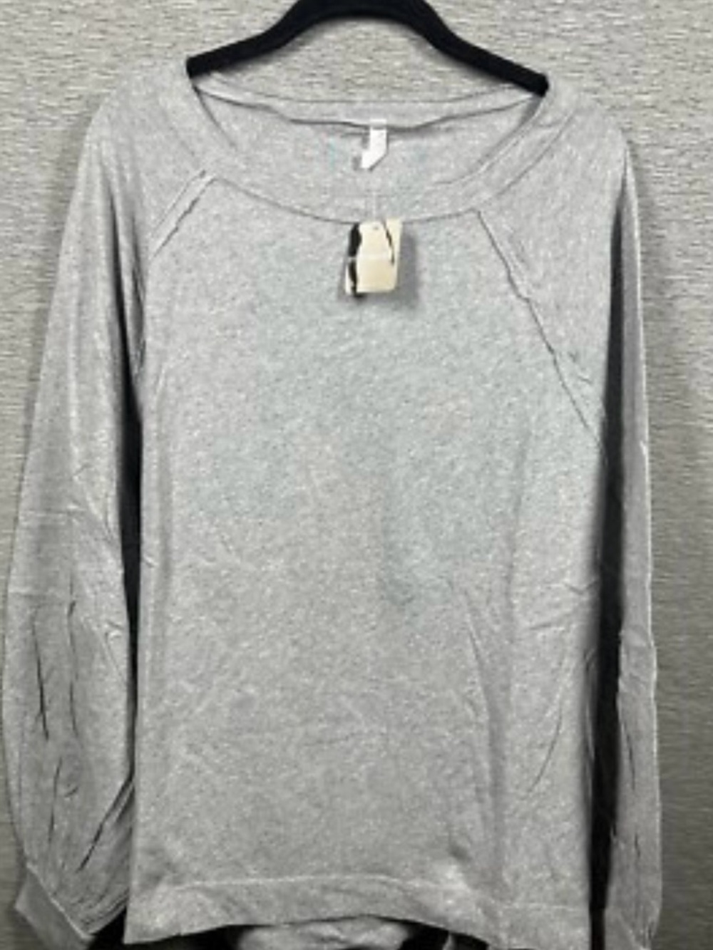 Free people Light Gray Long Sleeve Pullover Shirt